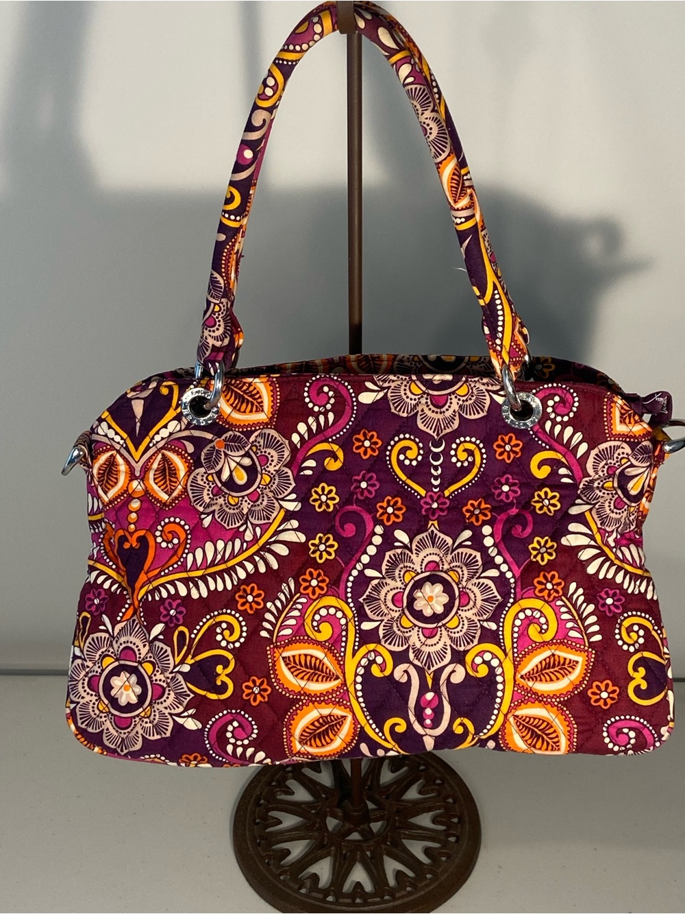 Vera Bradley “Safari Sunset” Floral Quilted Tote Bag - Retired Pattern